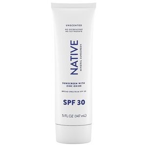 Native Unscented Mineral Sunscreen SPF 30 5oz